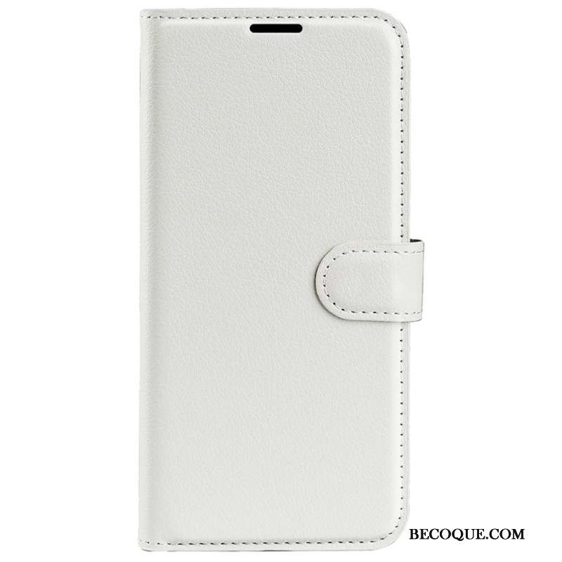 Housse Samsung Galaxy S24 Plus 5G Simili Cuir Litchi Classique
