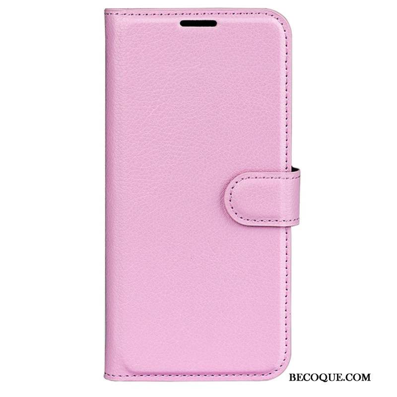 Housse Samsung Galaxy S24 Ultra 5G Simili Cuir Litchi Classique