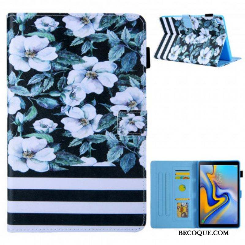 Housse Samsung Galaxy Tab A7 (2020 Design Fleurs