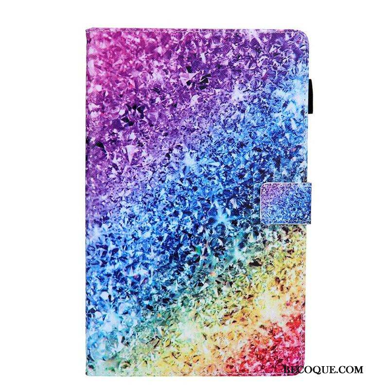 Housse Samsung Galaxy Tab A7 Lite Élément Paillettes