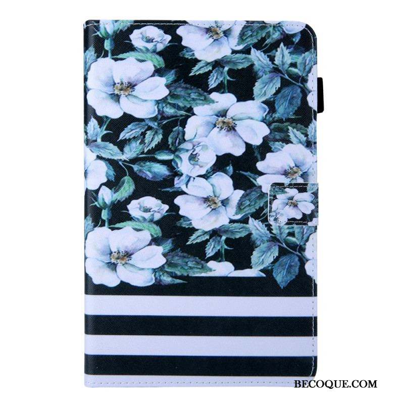 Housse Samsung Galaxy Tab A8 (2021) Design Fleurs