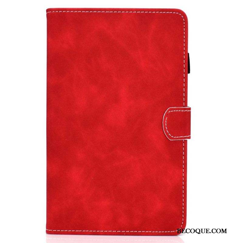 Housse Samsung Galaxy Tab A8 (2021) Effet Cuir Design Vintage