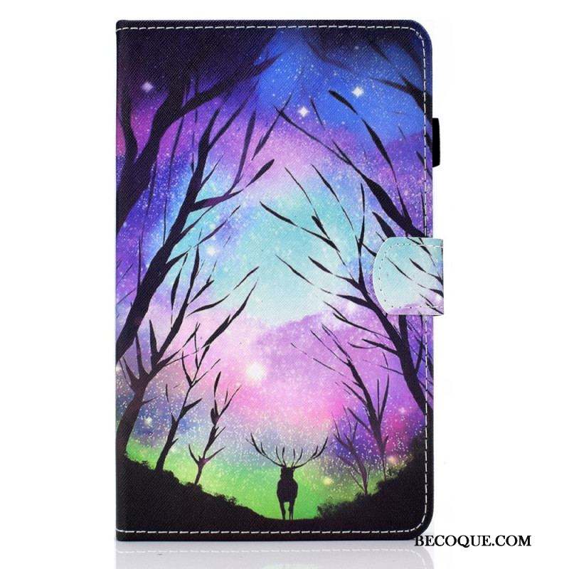 Housse Samsung Galaxy Tab A8 (2021) Forêt de Nuit