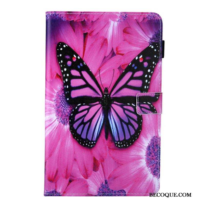 Housse Samsung Galaxy Tab A8 (2021) Papillon Floral