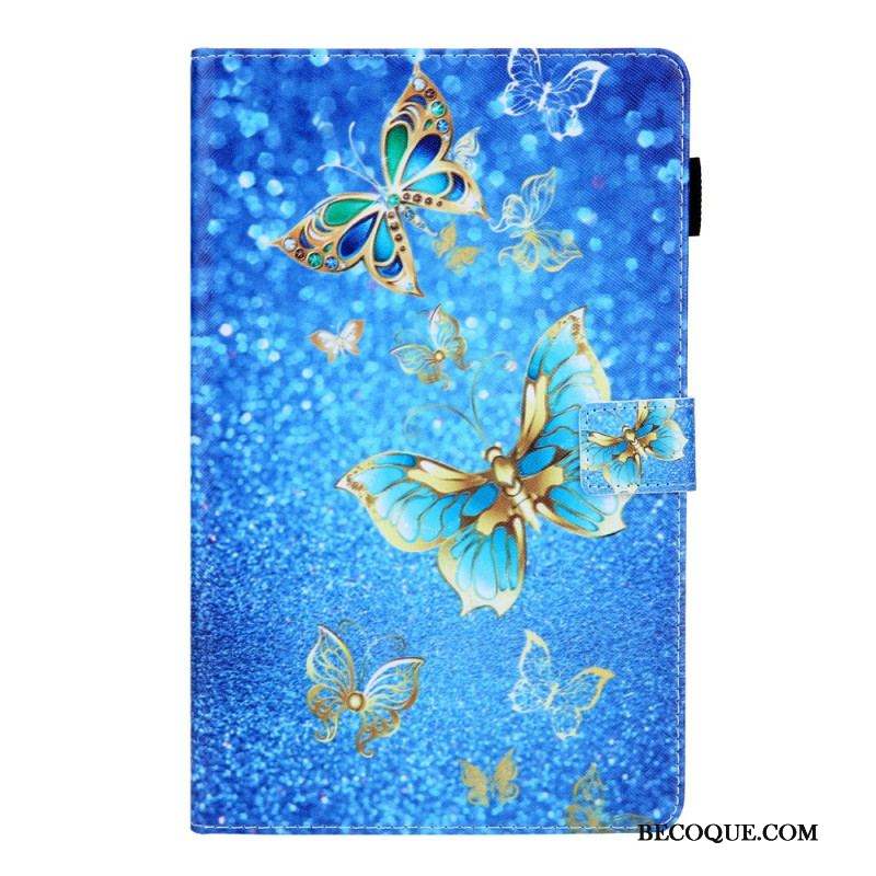 Housse Samsung Galaxy Tab A8 (2021) Papillons Colorés