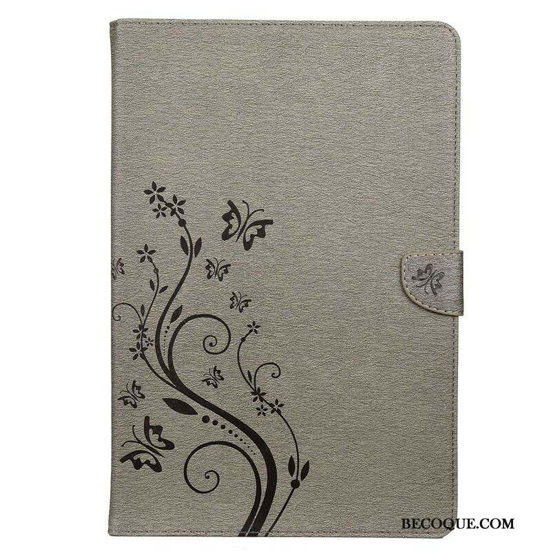 Housse Samsung Galaxy Tab S8 Plus / S7 Plus Papillons Floraux
