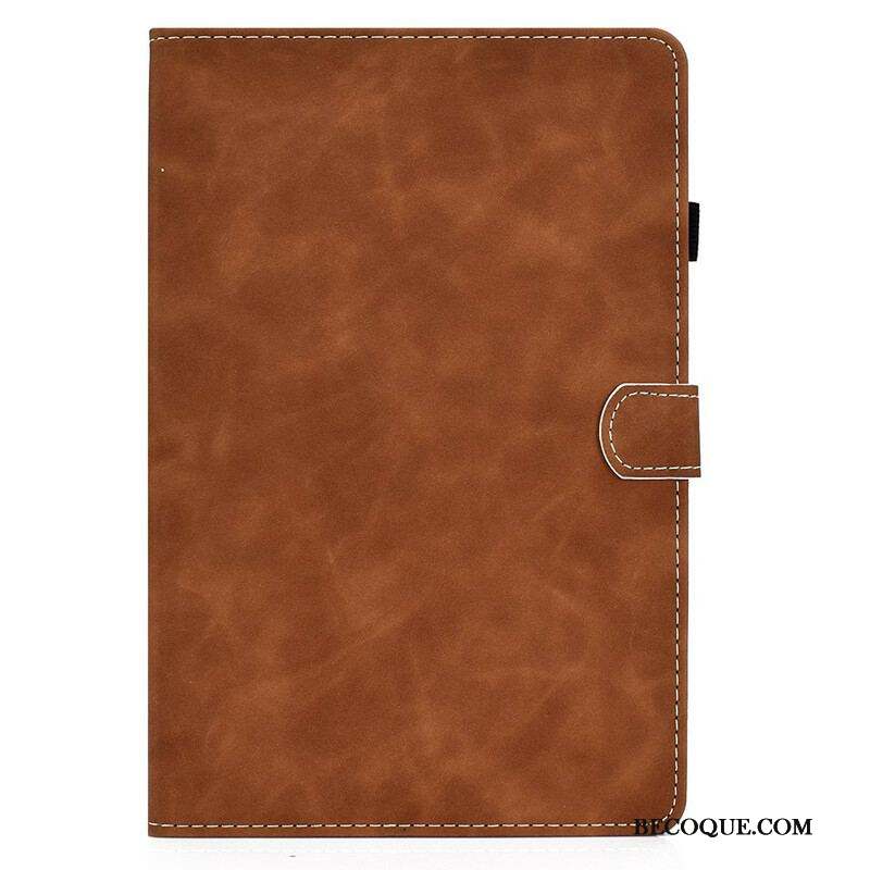 Housse Samsung Galaxy Tab S8 / Tab S7 Effet Cuir Design Vintage