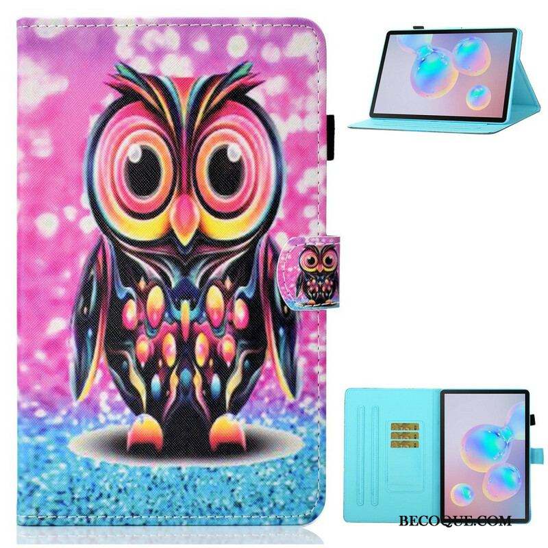 Housse Samsung Galaxy Tab S8 / Tab S7 Hibou Éclaté