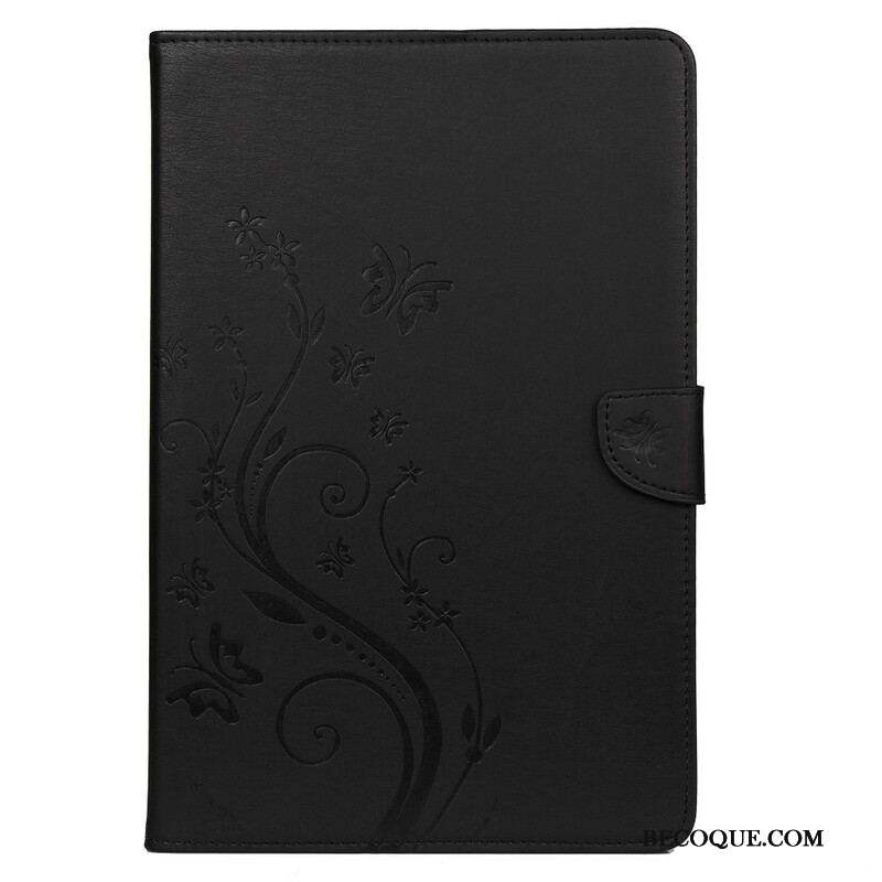 Housse Samsung Galaxy Tab S8 / Tab S7 Papillons Floraux