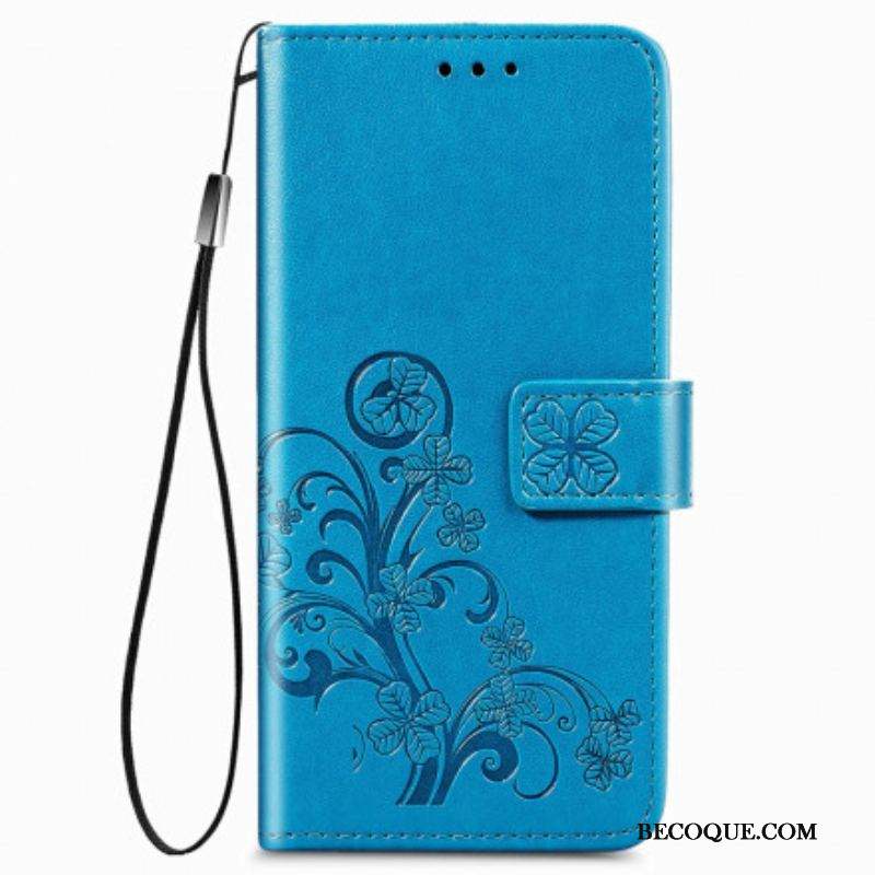 Housse Samsung Galaxy Z Fold 3 5G Fleurs Design avec Lanière