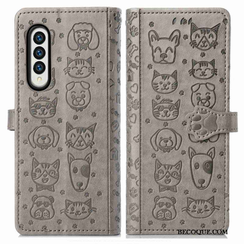 Housse Samsung Galaxy Z Fold 4 Comme Chien et Chat