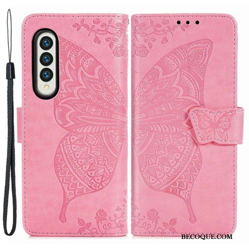 Housse Samsung Galaxy Z Fold 4 Papillon Géant