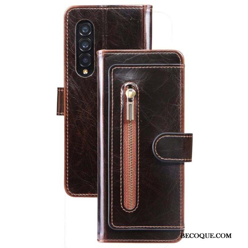 Housse Samsung Galaxy Z Fold 4 Simili Cuir Multi-poches