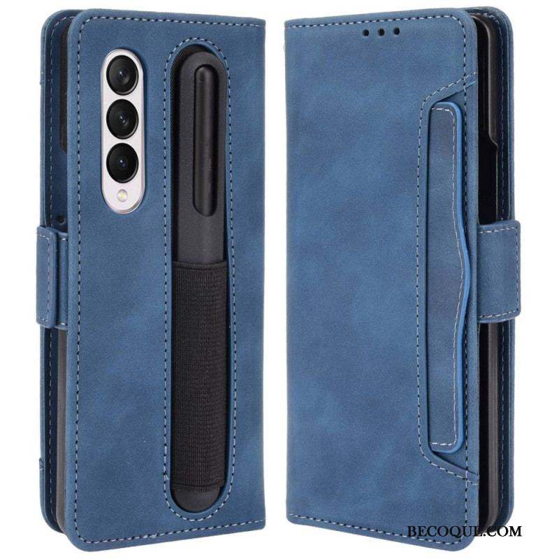 Housse Samsung Galaxy Z Fold 4 Spy avec Rangement à Stylet