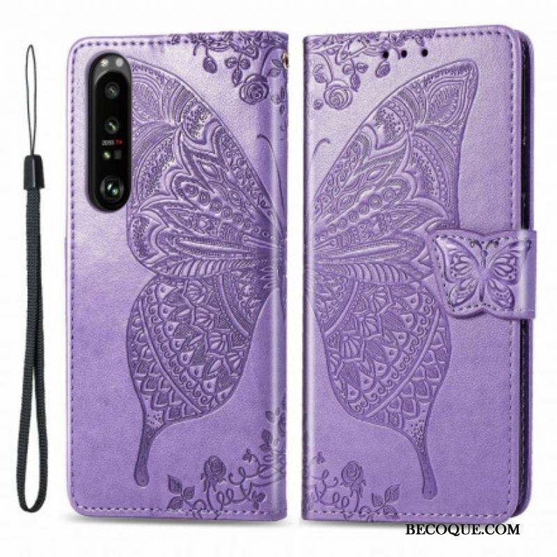 Housse Sony Xperia 1 III Demi Papillons