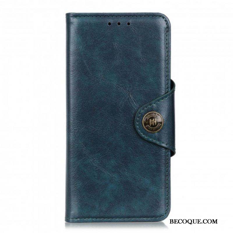 Housse Sony Xperia 1 III Simili Cuir Bouton Verni