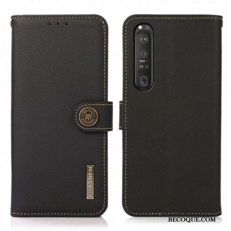 Housse Sony Xperia 1 III Simili Cuir KHAZNEH RFID