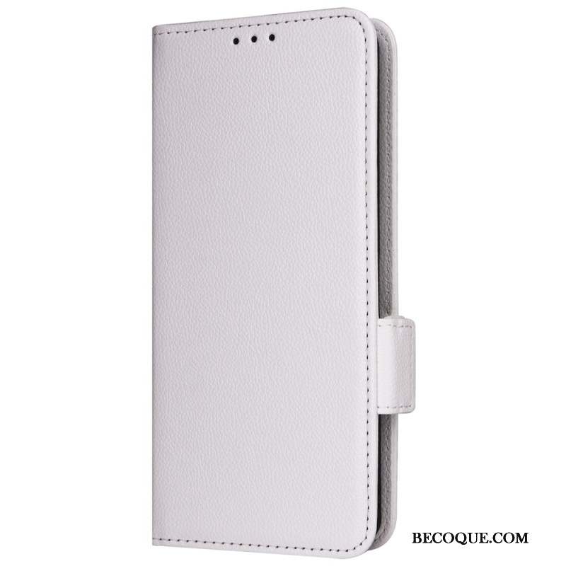 Housse Sony Xperia 1 VI Simili Cuir Litchi à Lanière