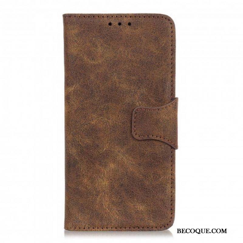 Housse Sony Xperia 10 III Cuir Fendu Vintage