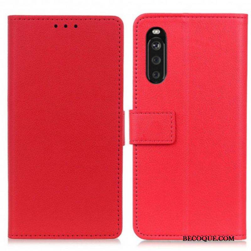 Housse Sony Xperia 10 III Simili Cuir Classique