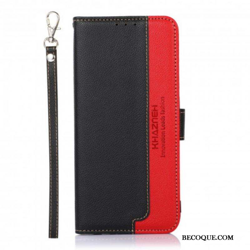 Housse Sony Xperia 10 III Style Litchi RFID KHAZNEH