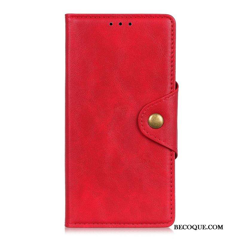 Housse Sony Xperia 10 IV Simili Cuir Bouton