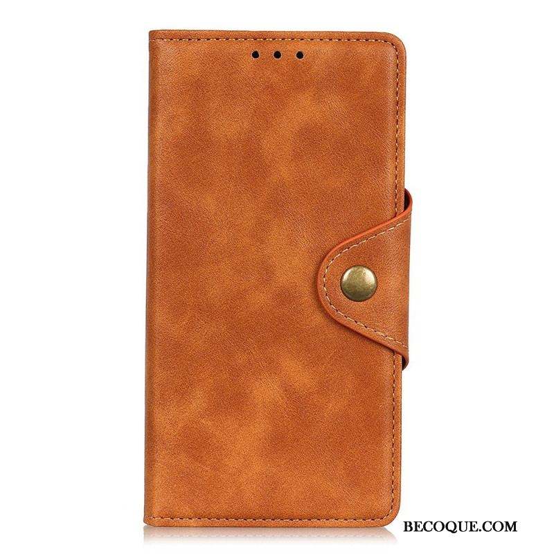 Housse Sony Xperia 10 IV Simili Cuir Bouton