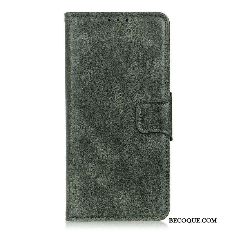 Housse Sony Xperia 10 IV Style Cuir Fermoir Réversible