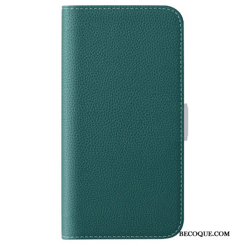 Housse Sony Xperia 5 IV Cuir Litchi Double Fermoir