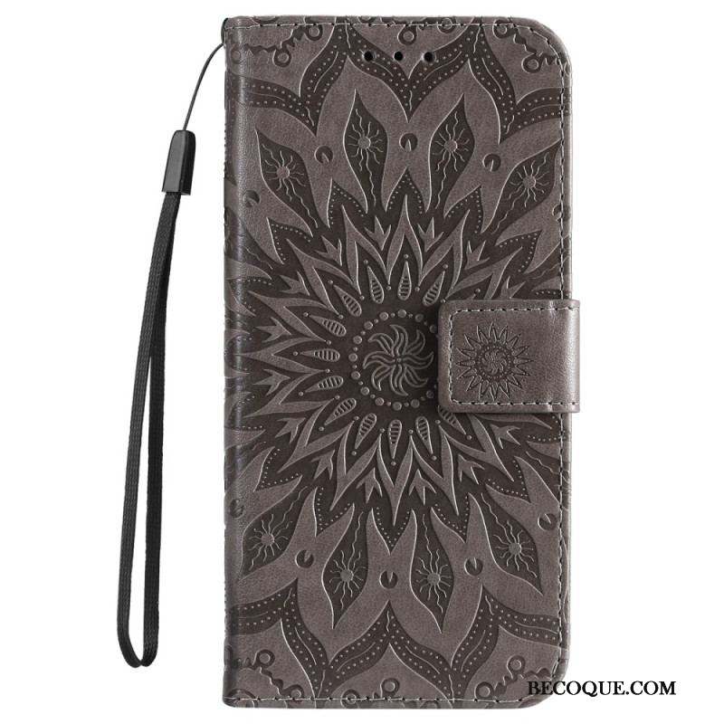 Housse Sony Xperia 5 IV Mandala Soleil avec Lanière