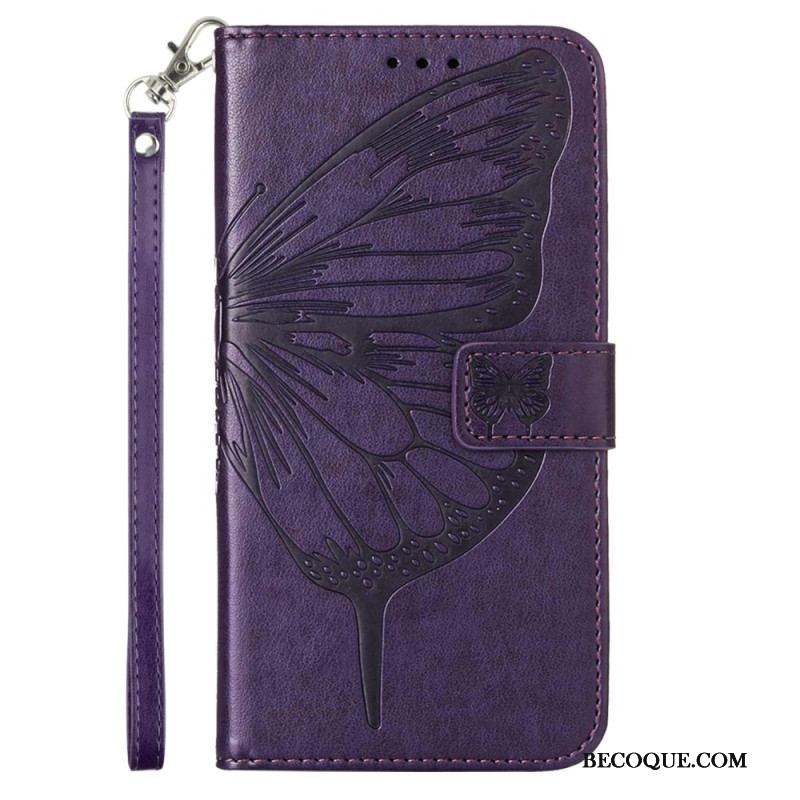 Housse Sony Xperia 5 IV Papillon Baroque à Lanière