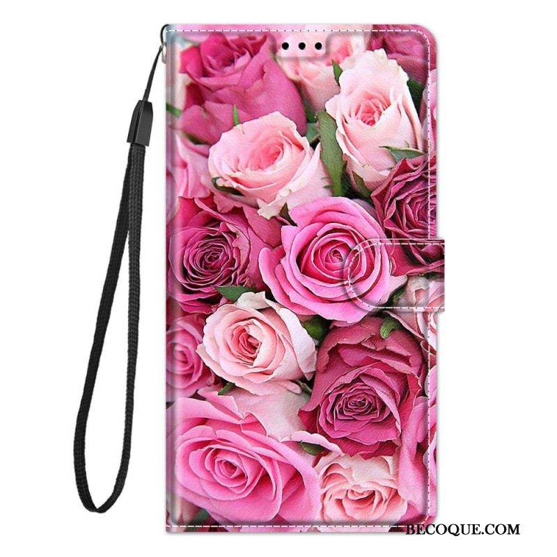 Housse Xiaomi 12 / 12X Florale à Lanière