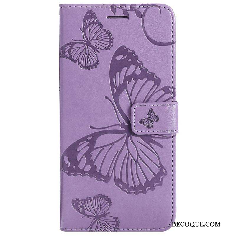 Housse Xiaomi 12 / 12X Papillons Géants à Lanière