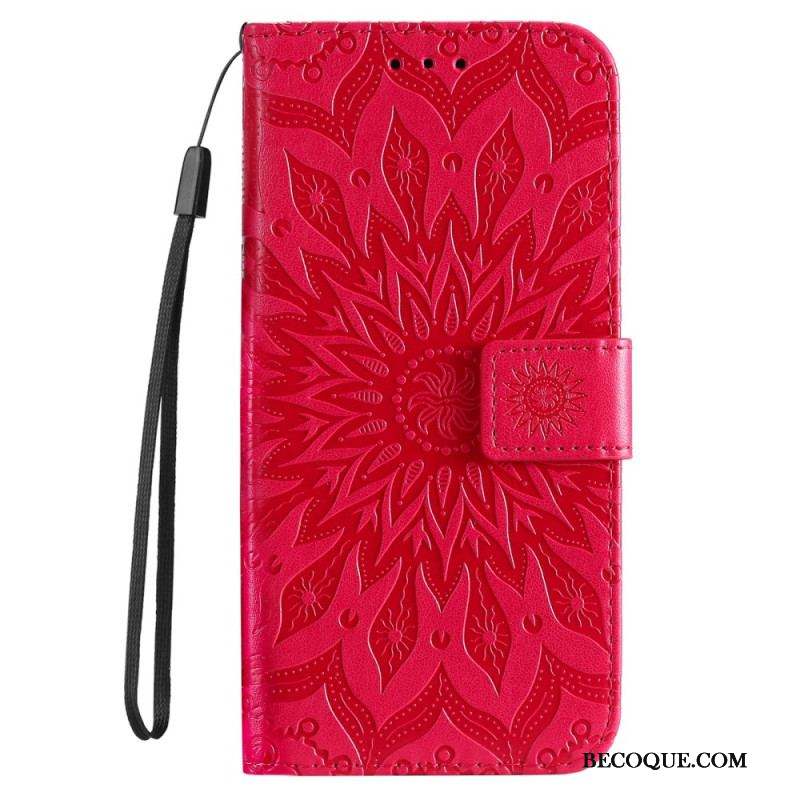 Housse Xiaomi 12 Lite Mandala Soleil avec Lanière