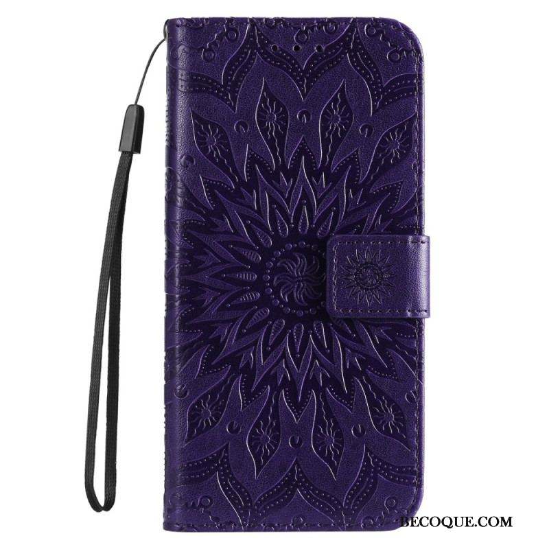 Housse Xiaomi 12 Lite Mandala Soleil avec Lanière