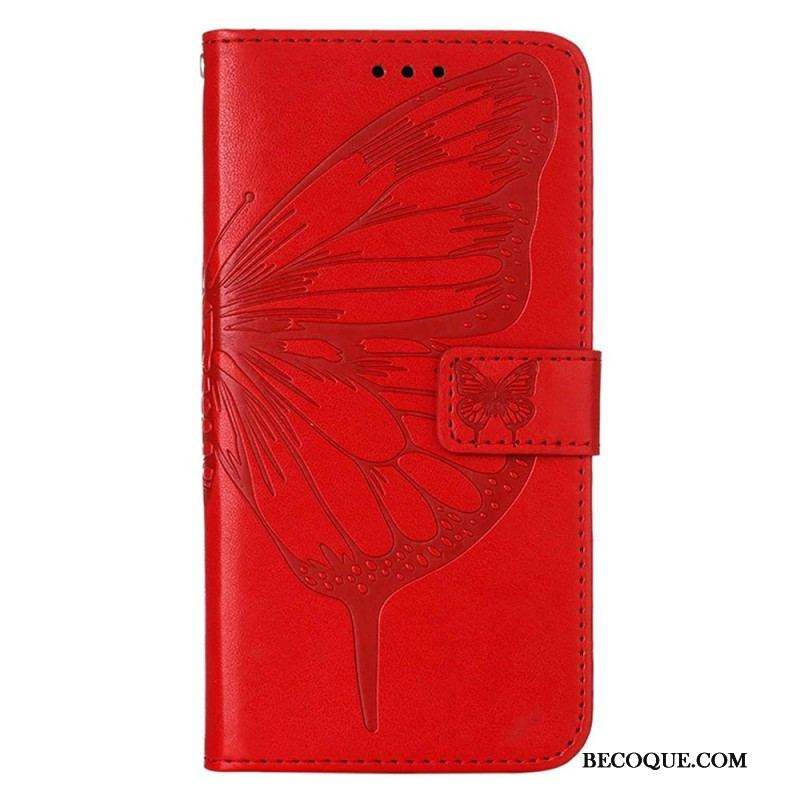 Housse Xiaomi 12 Lite Papillon Design avec Lanière