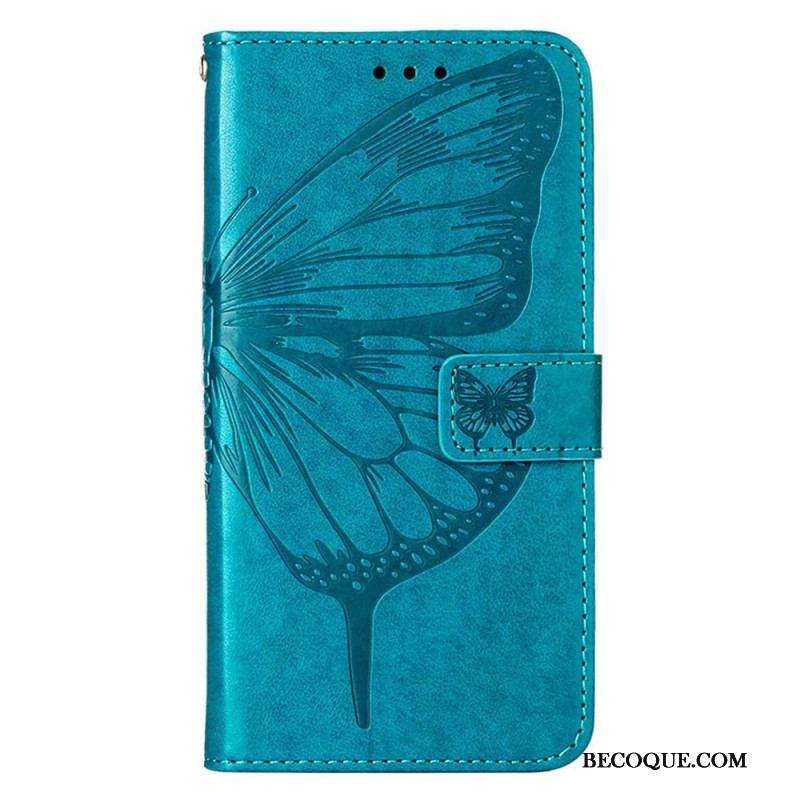 Housse Xiaomi 12 Lite Papillon Design avec Lanière