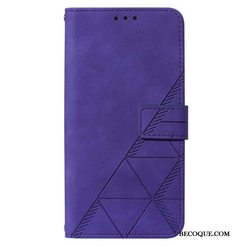 Housse Xiaomi 12 Lite Triangles avec Lanière