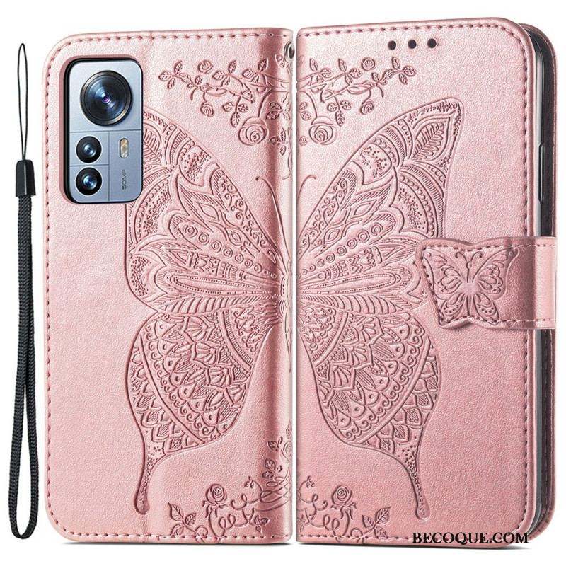 Housse Xiaomi 12 Pro Demi Papillon