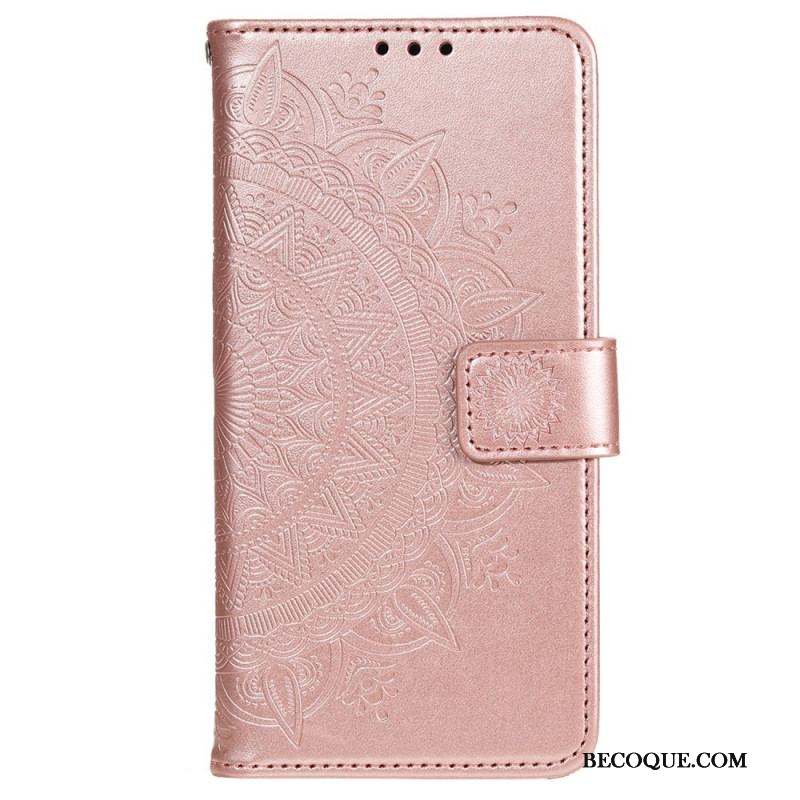 Housse Xiaomi 12 Pro Mandala Soleil à Lanière