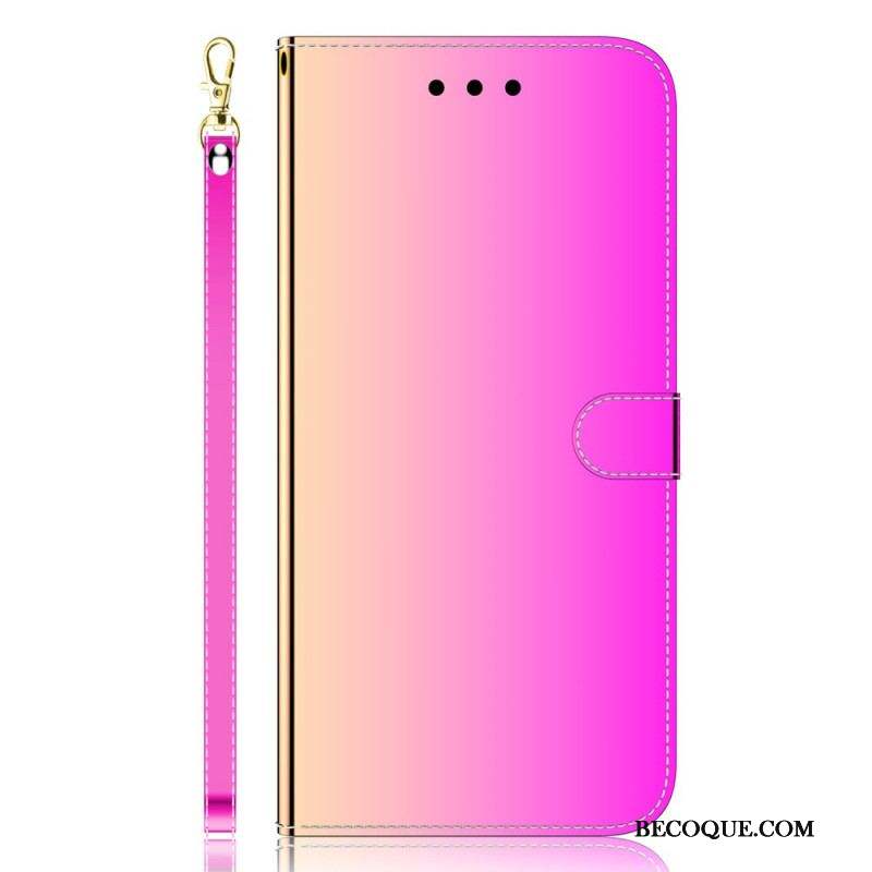 Housse Xiaomi 12 Pro Simili Cuir Couverture Miroir