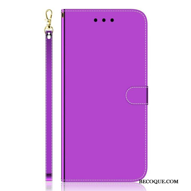 Housse Xiaomi 12 Pro Simili Cuir Couverture Miroir