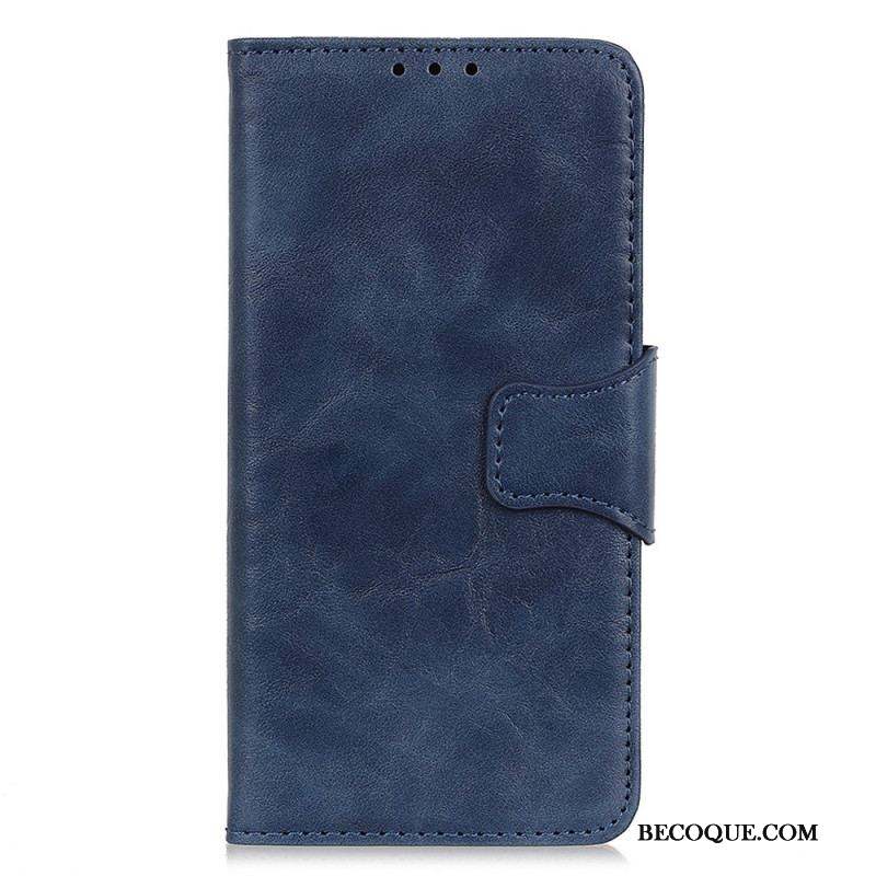 Housse Xiaomi 13 Cuir Fendu Fermoir Réversible
