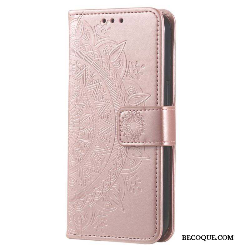 Housse Xiaomi 13 Lite Mandala Soleil avec Lanière