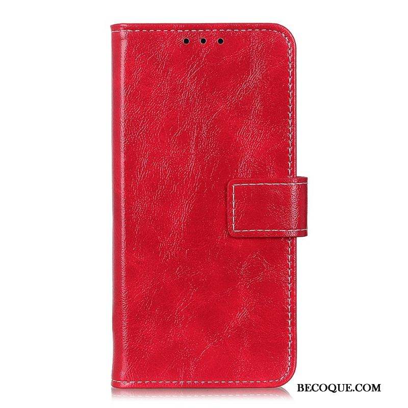 Housse Xiaomi 13 Lite Vernie avec Coutures Apparentes