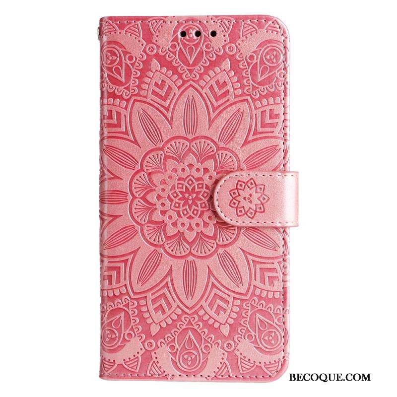 Housse Xiaomi 13 Mandala Soleil avec Lanière