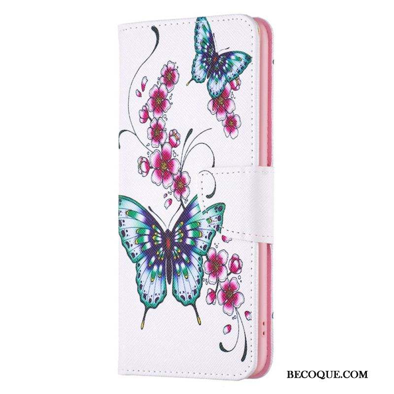 Housse Xiaomi 13 Papillons Colorés