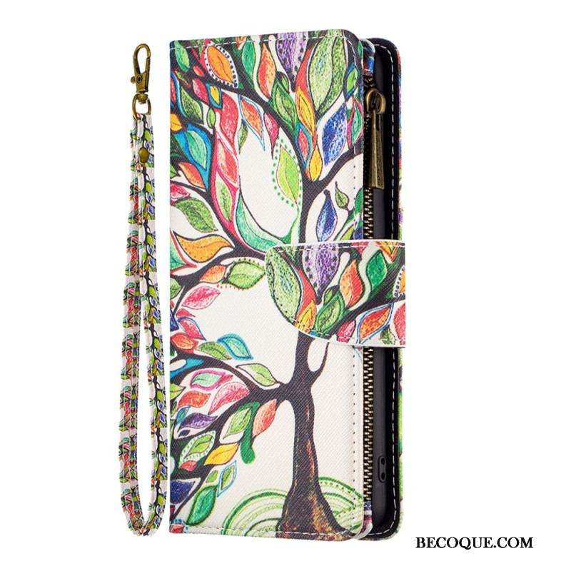 Housse Xiaomi 13 Poche Zippée Arbre