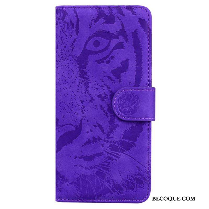 Housse Xiaomi 13 Pro Empreinte de Tigre à Lanière