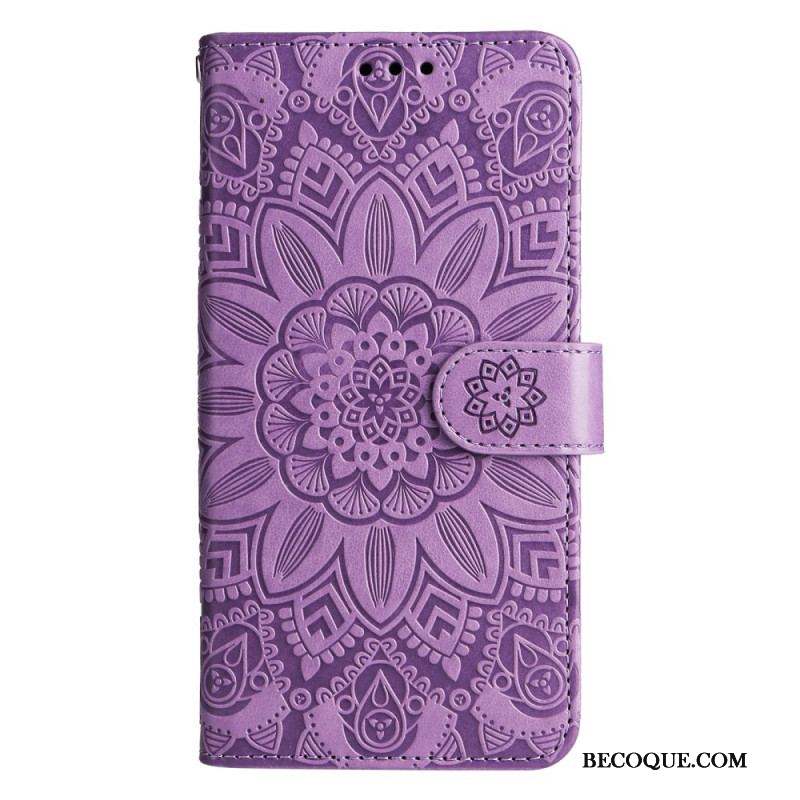 Housse Xiaomi 13 Pro Mandala Soleil avec Lanière